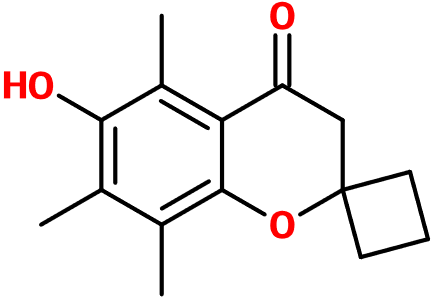 (image for) MC080215 6-Hydroxy-5,7,8-trimethyl-spiro[2H-1-benzopyran-2,1'-cyclobutan]-4(3H)-one